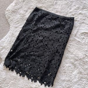 Vince Camuto lace overlay skirt